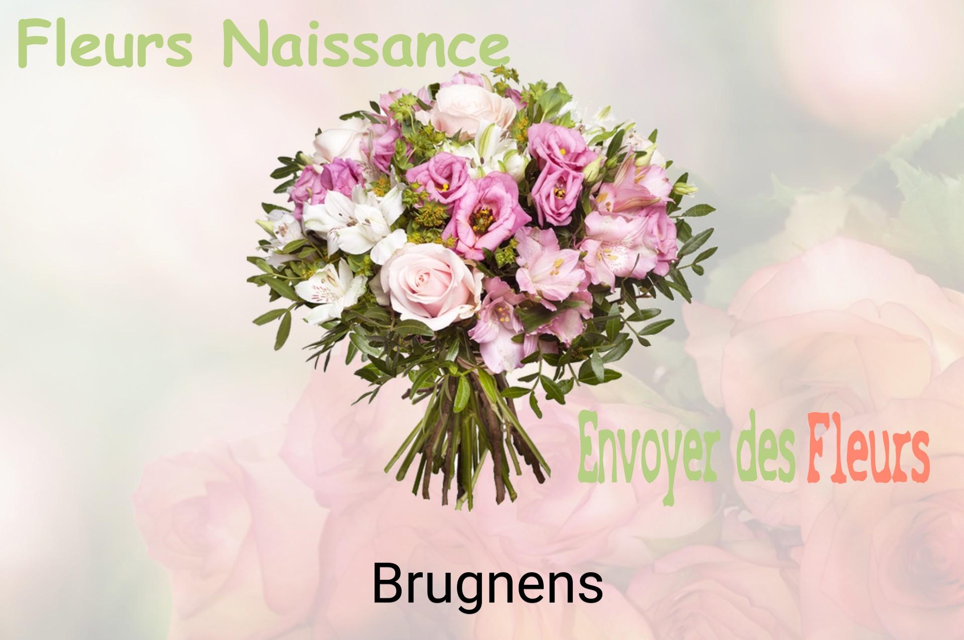 Bouquet de fleurs de naissance livré à Brugnens